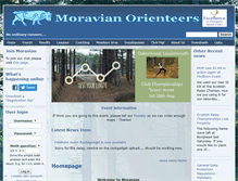 Tablet Screenshot of moravianorienteering.org